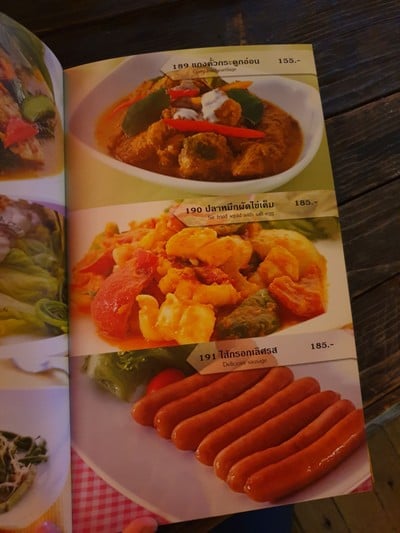 ป้ายราคาหรือสมุดเมนู