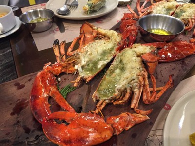 Grilled Lobster Garlic Butter