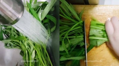 วิธีทำ ผัดผักบุ้งบ้านๆ