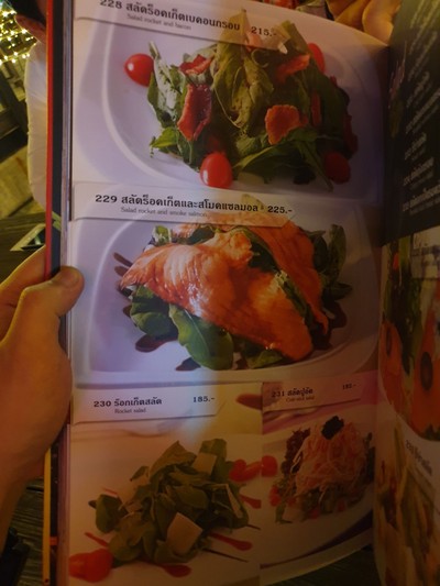 ป้ายราคาหรือสมุดเมนู