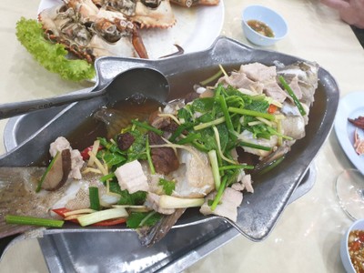 ปลาเก๋านึ่งซีอิ้ว