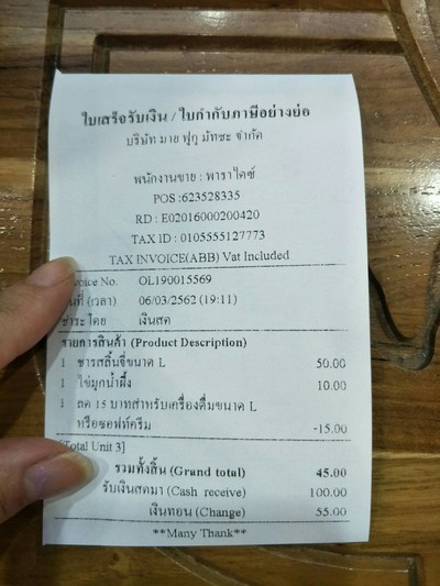 ป้ายราคาหรือสมุดเมนู