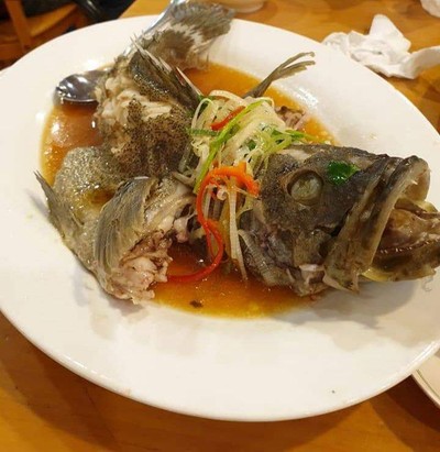 ปลาเก๋านึ่งซีอิ้ว