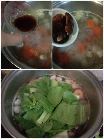 วิธีทำ แกงจืดกวางตุ้งหมูสับ วิธีทำ แกงจืดกวางตุ้งหมูสับ