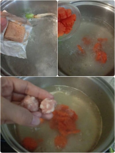 วิธีทำ แกงจืดกวางตุ้งหมูสับ วิธีทำ แกงจืดกวางตุ้งหมูสับ