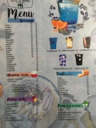 ป้ายราคาหรือสมุดเมนู