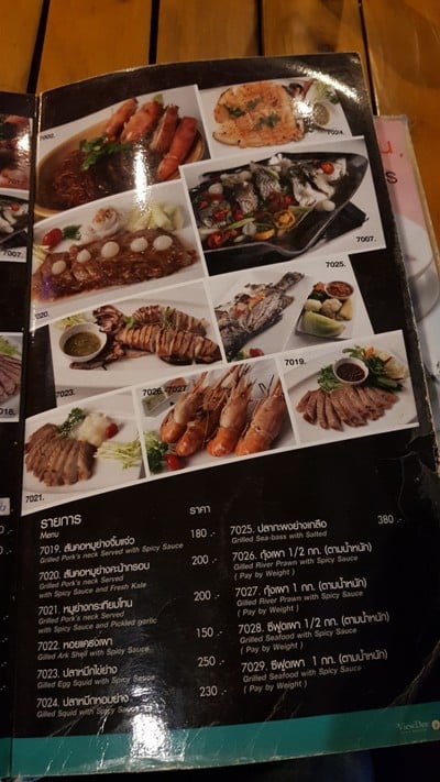 ป้ายราคาหรือสมุดเมนู