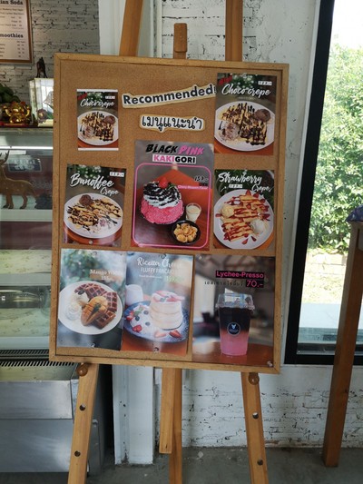 ป้ายราคาหรือสมุดเมนู