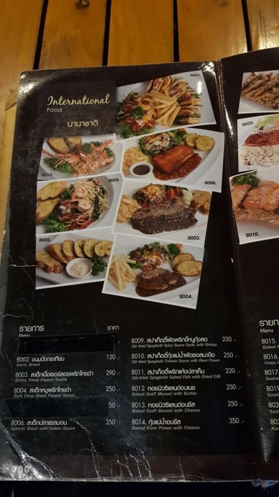ป้ายราคาหรือสมุดเมนู