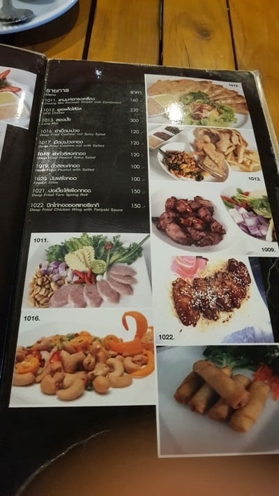 ป้ายราคาหรือสมุดเมนู