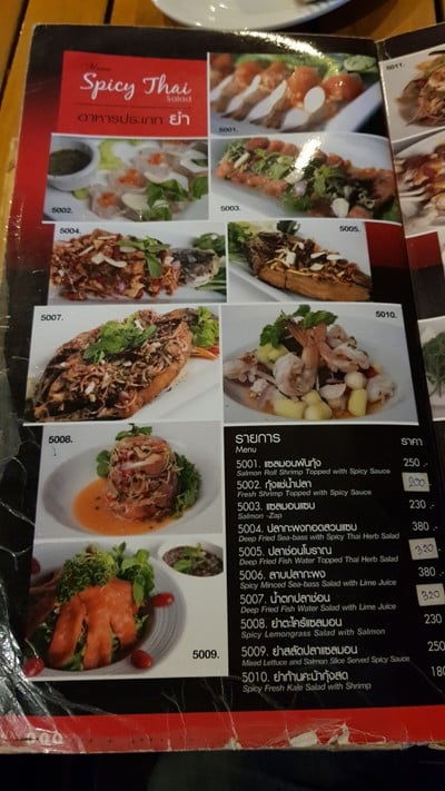 ป้ายราคาหรือสมุดเมนู