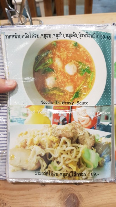 ป้ายราคาหรือสมุดเมนู
