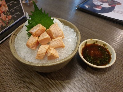 SALMON ABURI PONZU