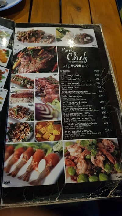 ป้ายราคาหรือสมุดเมนู