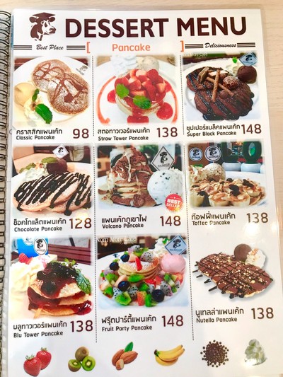 ป้ายราคาหรือสมุดเมนู