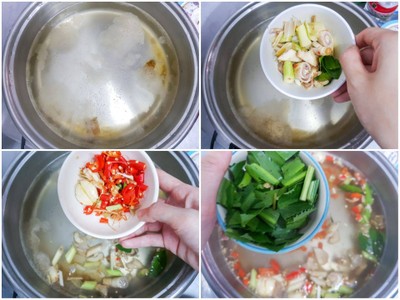 วิธีทำ ต้มยำอย่างง่าย ด้วยกระทะไฟฟ้า