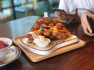 Hongkong Waffle -Thai Style