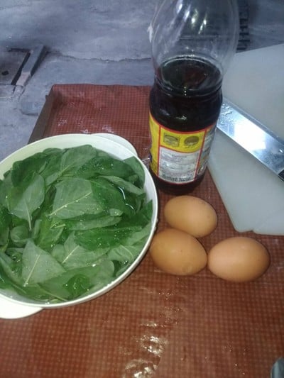 วิธีทำ ไข่เจียวผักโขม