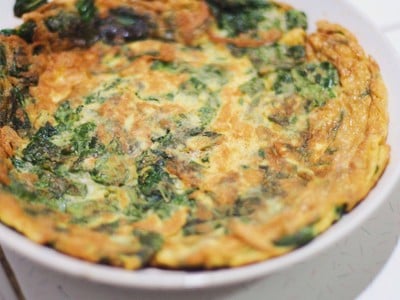 วิธีทำ ไข่เจียวผักโขม