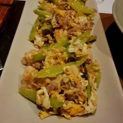 พริกหนุ่มผัดไข่