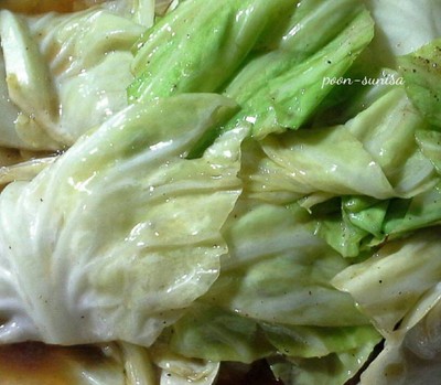 กะหล่ำปลีผัดน้ำปลา