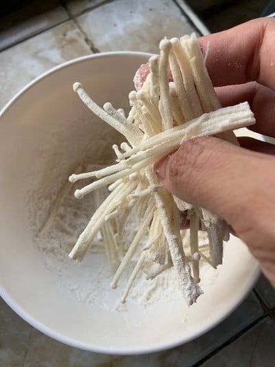วิธีทำ เห็ดเข็มทองทอด