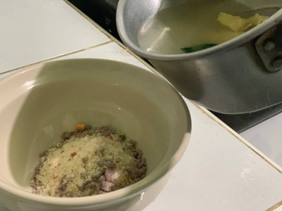 วิธีทำ โจ๊กคนอร์รสแซลมอนและแครอท วิธีทำ โจ๊กคนอร์รสแซลมอนและแครอท