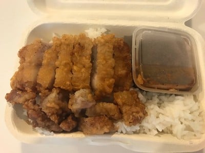 ข้าวหมูสามชั้นทอด##1