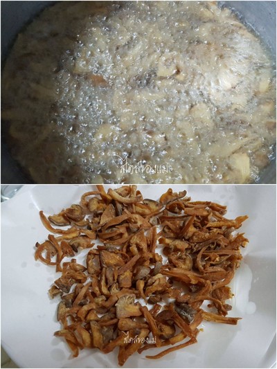 วิธีทำ ยำตะไคร้ เห็ดกรอบ ( มังฯ )