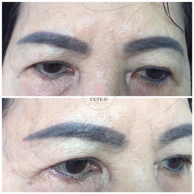 Before แก้สีคิ้ว+ปรับทรง