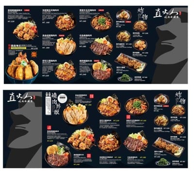 ป้ายราคาหรือสมุดเมนู