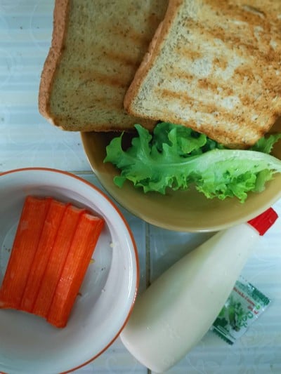 วิธีทำ แซนวิชปูอัดมายองเนสวาซาบิ วิธีทำ แซนวิชปูอัดมายองเนสวาซาบิ