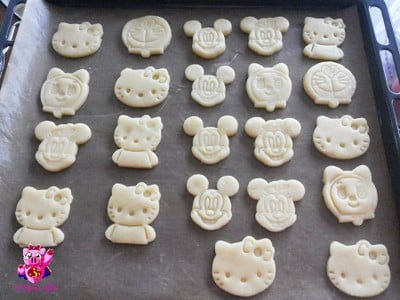 วิธีทำ คุกกี้กด (Stamp Cookies)