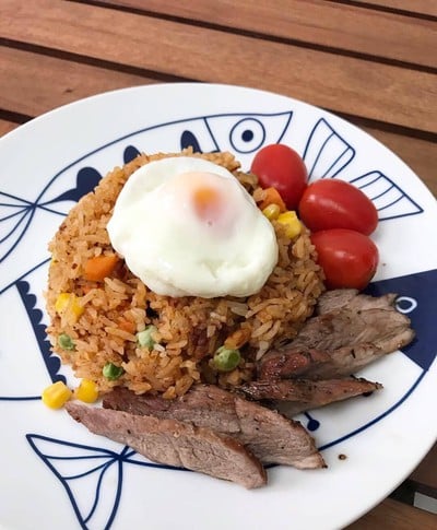 วิธีทำ ข้าวผัดน้ำพริกตาแดง หมูย่าง วิธีทำ ข้าวผัดน้ำพริกตาแดง หมูย่าง