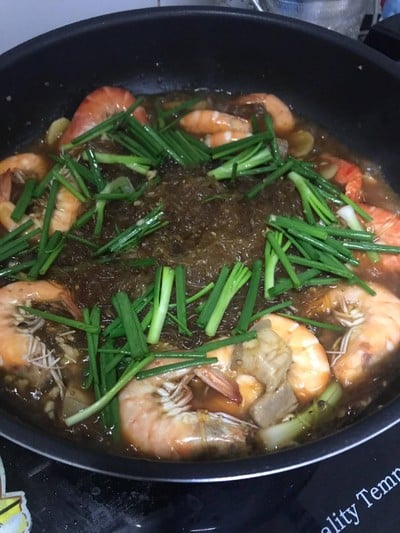วิธีทำ กุ้งอบวุ้นเส้น