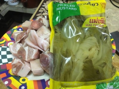 วิธีทำ ต้มจืดผักกาดดอง