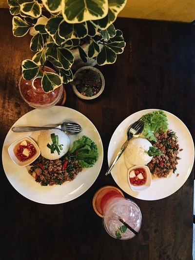 Pork Basil With Rice