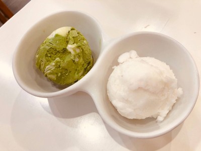 matcha Green tea late & Honey lemon