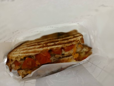 Tuna Melt + Red Cherry Tomato Sanwich