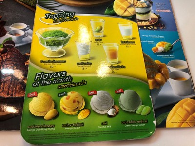 ป้ายราคาหรือสมุดเมนู