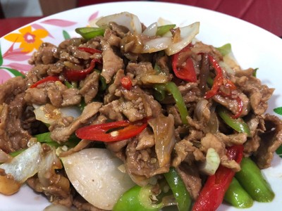หมูผัดพริก หมูผัดพริก