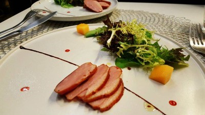 Smoked Duck Breast With Balsamic Dressing