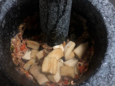 วิธีทำ น้ำพริกปลาทูเห็ดออรินจิย่าง