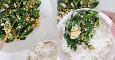 วิธีทำ ใบเหลียงผัดไข่