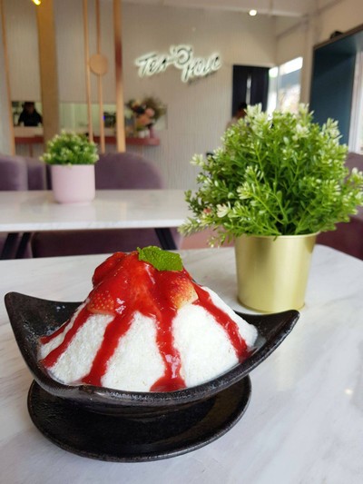 Strawberry Cheese Cake Kakigori