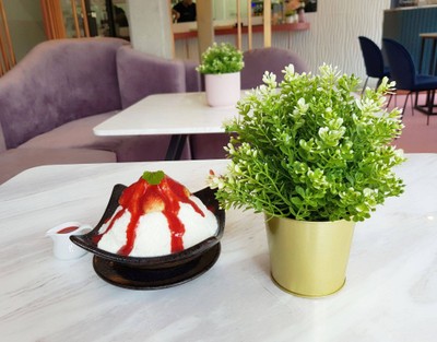 Strawberry Cheese Cake Kakigori