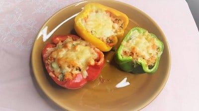 วิธีทำ พริกหวานอบชีส