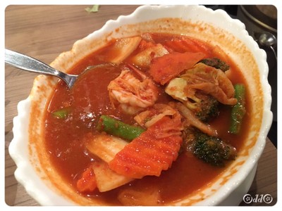 แกงส้มกุ้งสดผักรวม