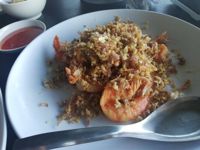 กุ้งทอดกระเทียม