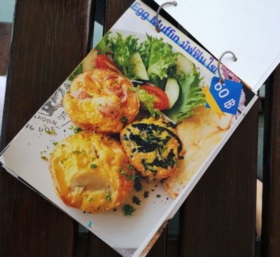 ป้ายราคาหรือสมุดเมนู